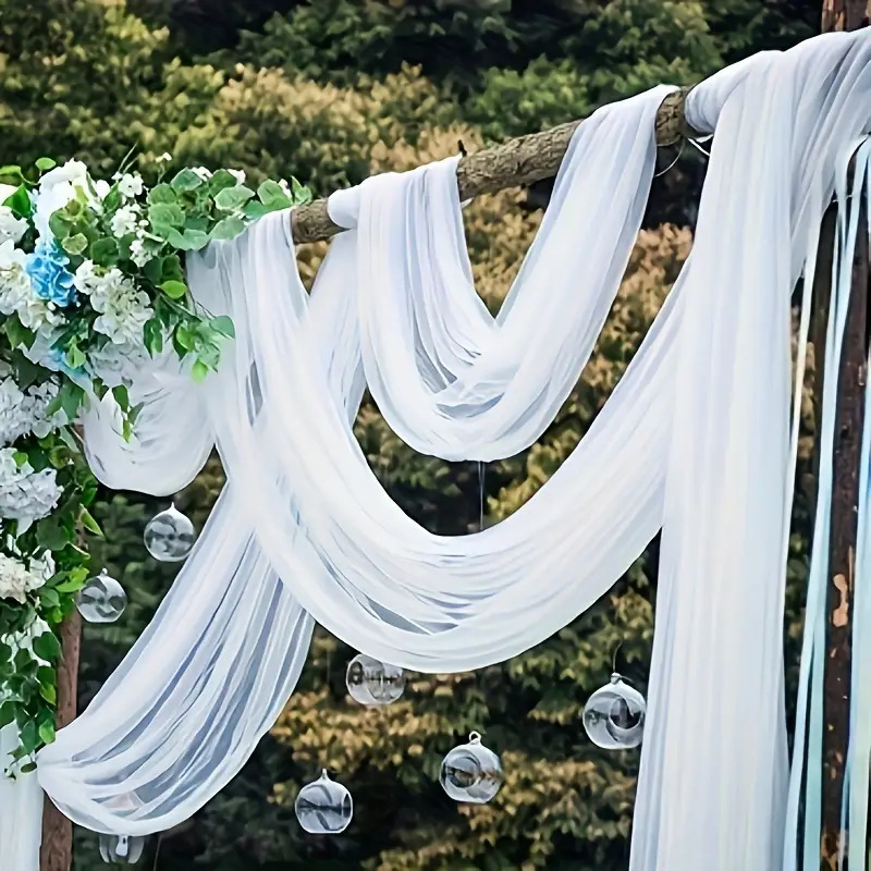 Chair Sash Organza - Rouleau de Tulle en cristal transparent