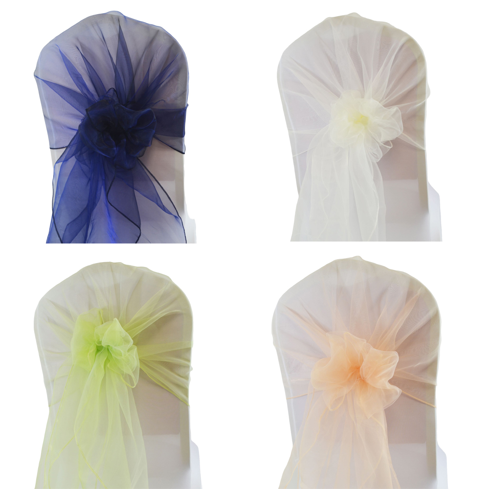 Chair Sash Organza - Ceinture de chaise en Organza 65x275cm,
