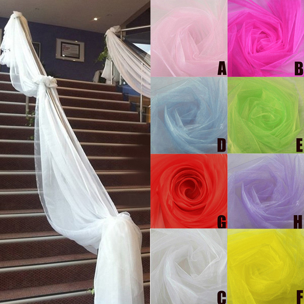 Chair Sash Organza - Rouleau de Tulle pour décoration de