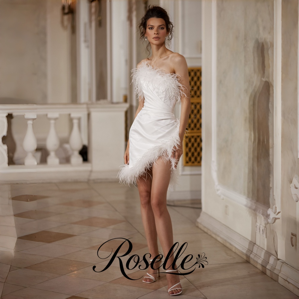 Wedding Qw - Robe de mariée mini fourreau sans