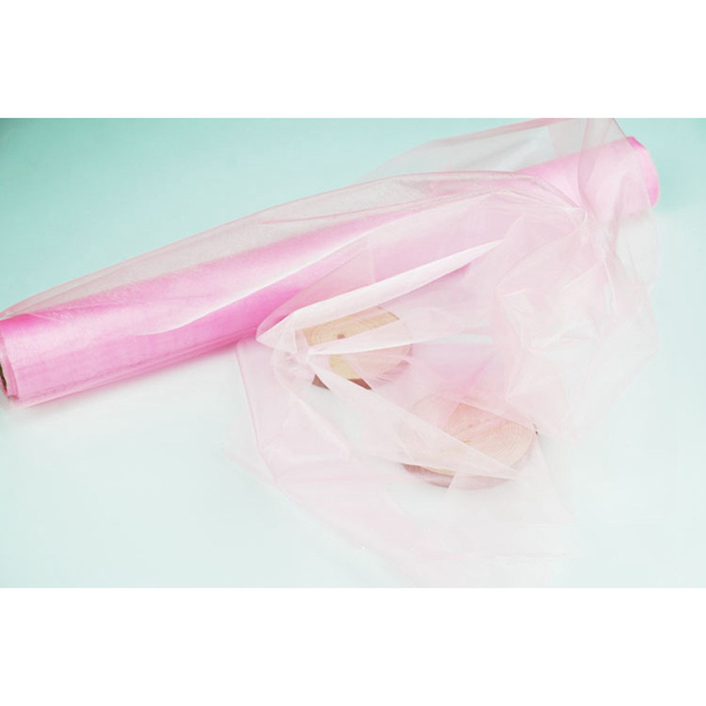 Chair Sash Organza - Rouleau de tissu organza 900M rose