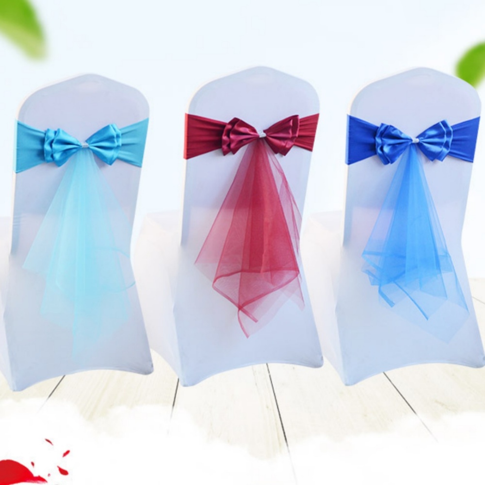 Chair Sash Organza - Rubans en organza extensibles personnalisables avec