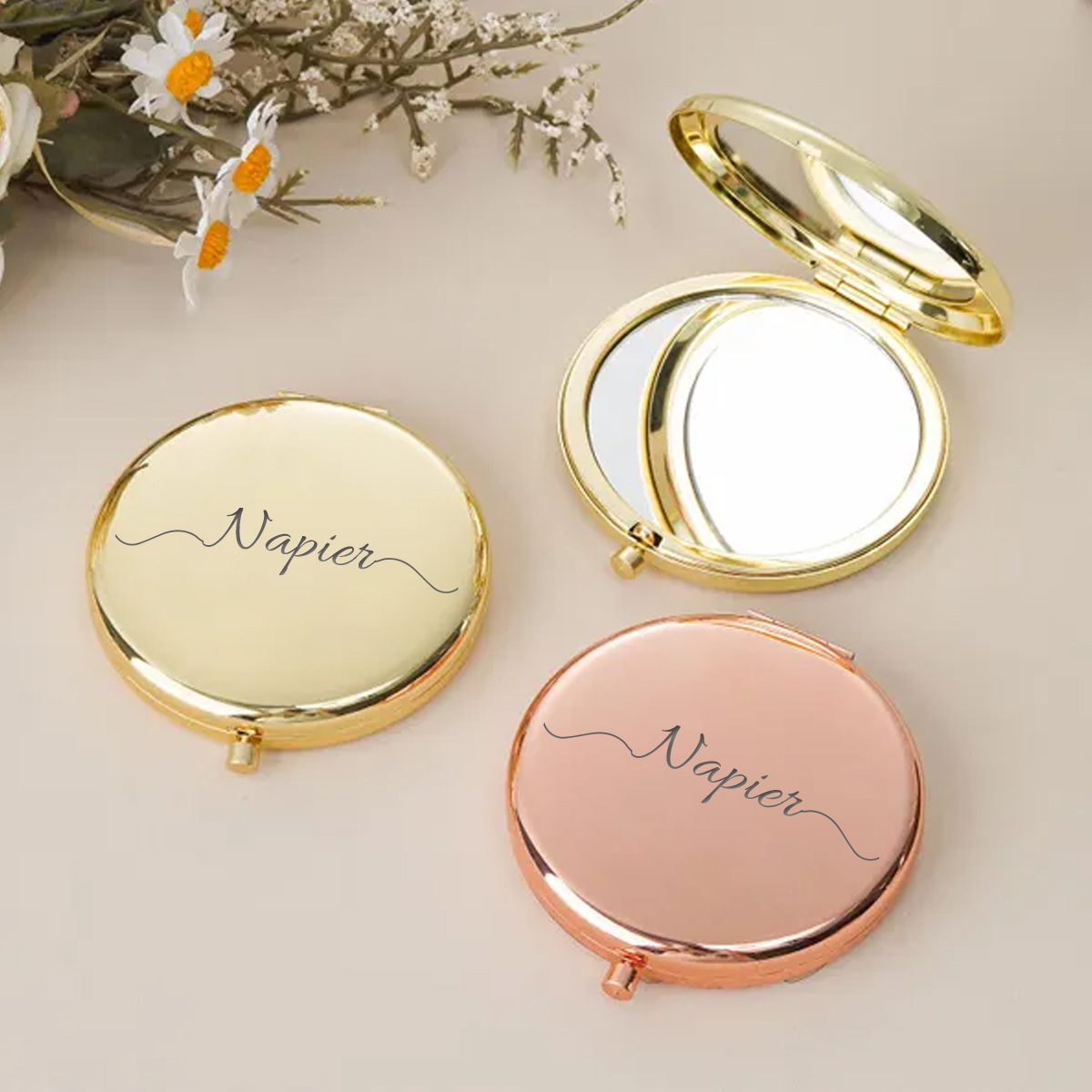 Wedding Souvenir - 1 pièce Miroir de poche pliable