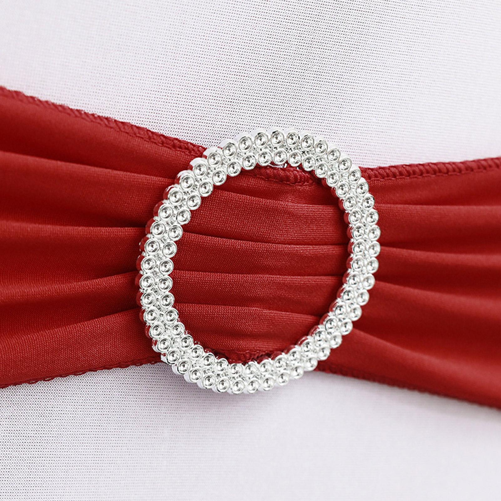 Chair Sash Organza - Ceinture de chaise, bandes élastiques, nœuds,
