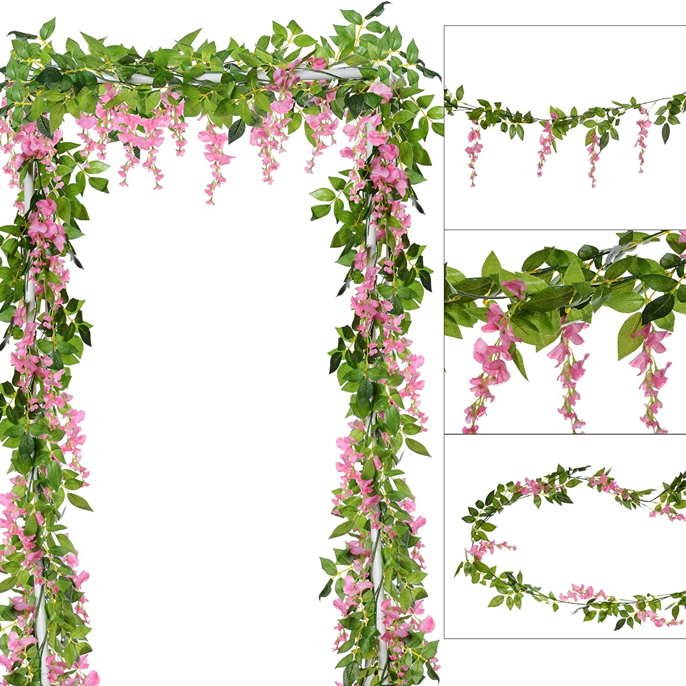 Wedding Arch Flower - 1.8M de fleurs artificielles en soie,