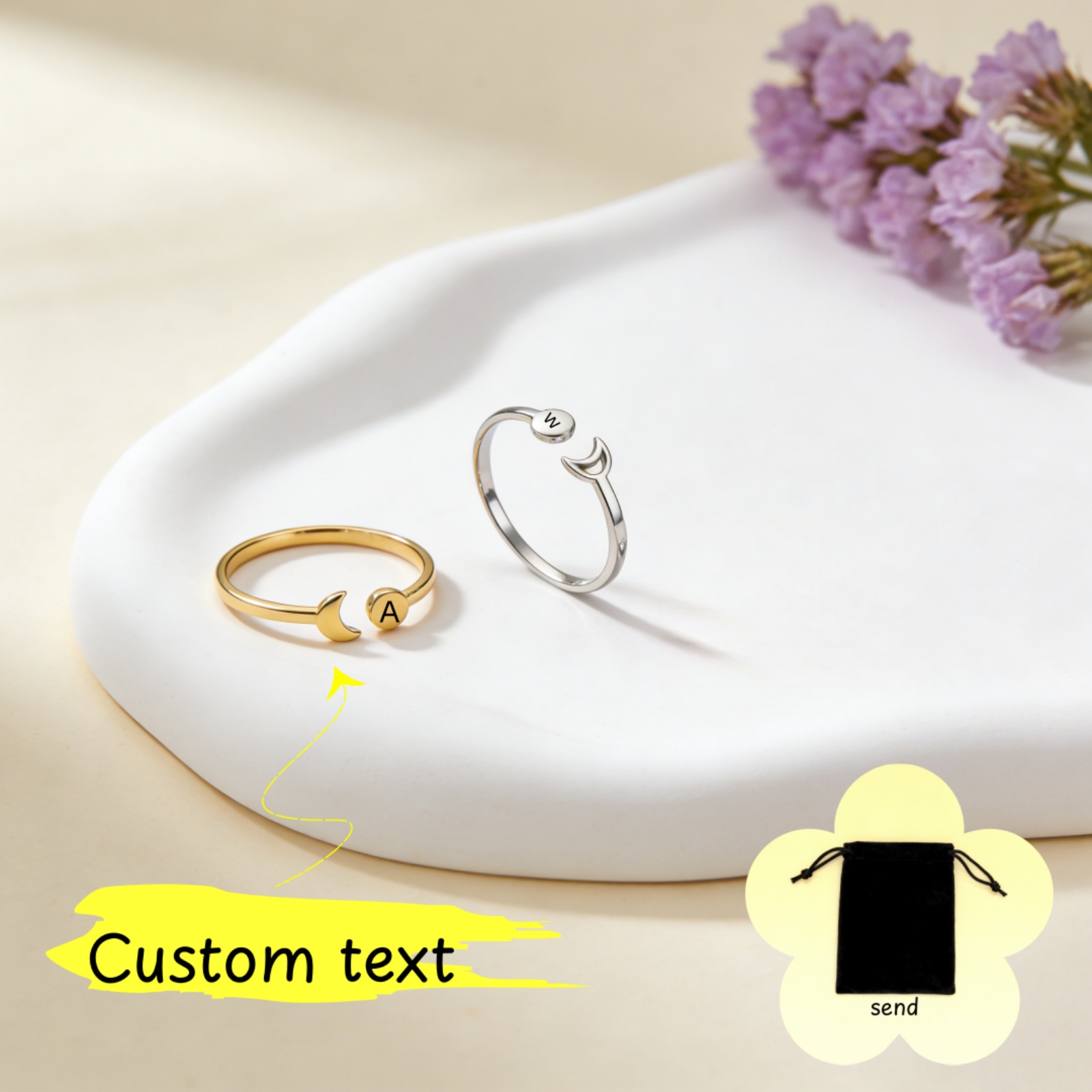 Bague personnalisée en acier i - Wedding Z avis et prix