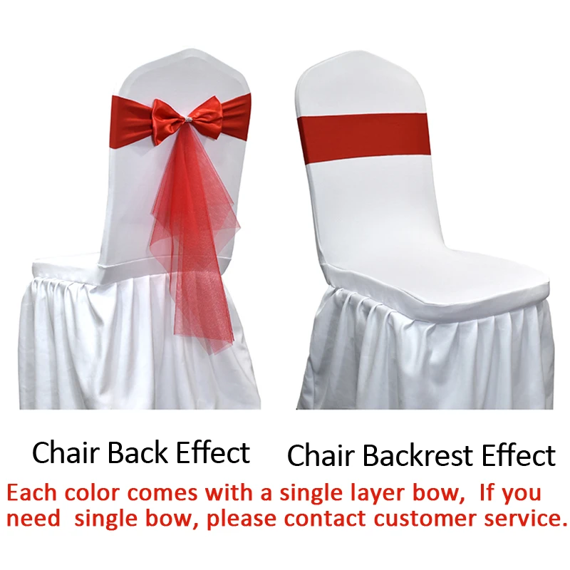 Ceintures de chaise en Spandex - Chair Sash Organza avis et prix