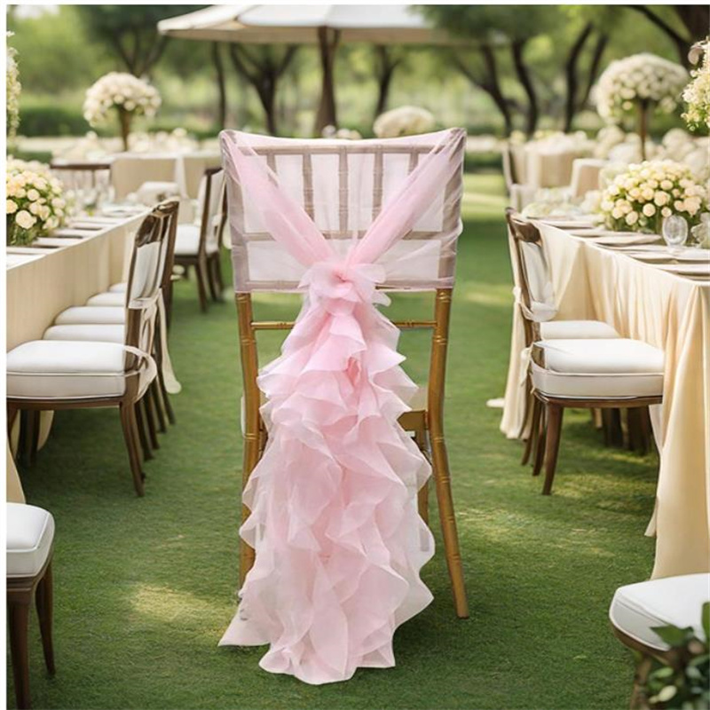 Décorations de chaise en bambo - Chair Sash Organza avis et prix