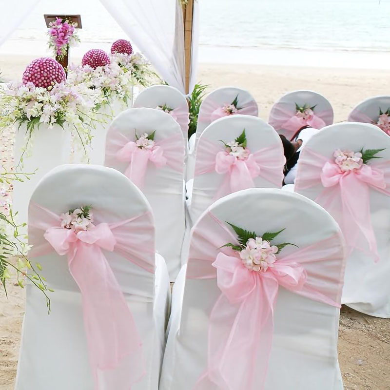 Nœuds de chaise en organza 100 - Chair Sash Organza avis et prix
