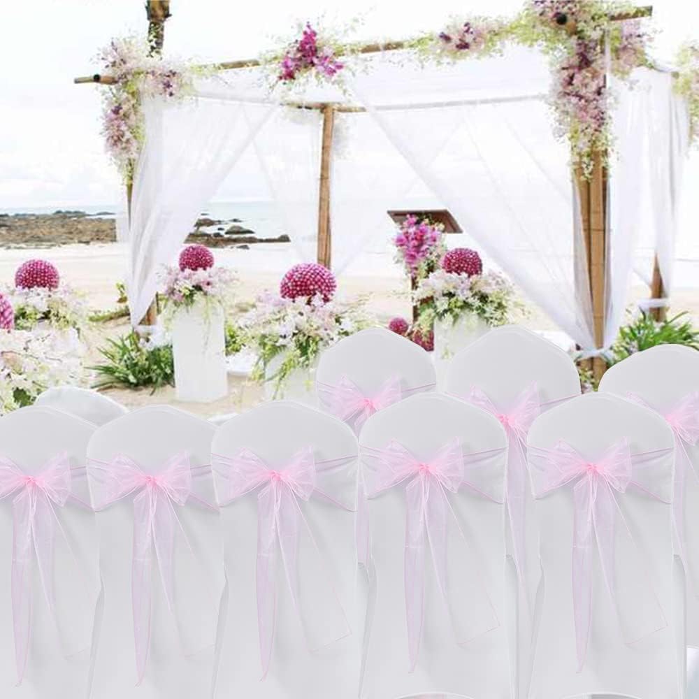 Nœuds de chaise en organza 100 - Chair Sash Organza avis et prix