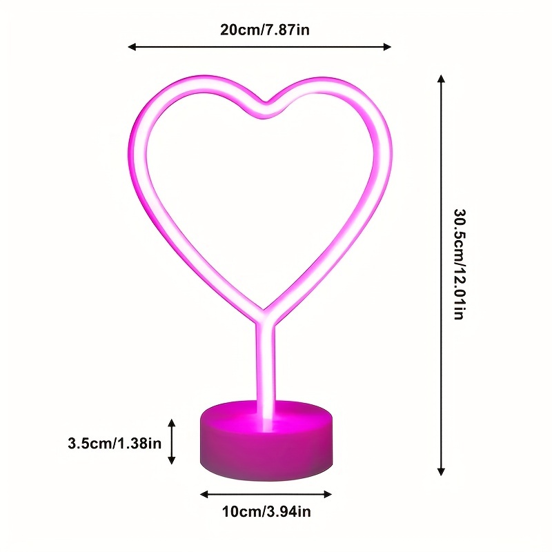 Néon en forme de coeur, alimen - Wedding Power Supply avis et prix