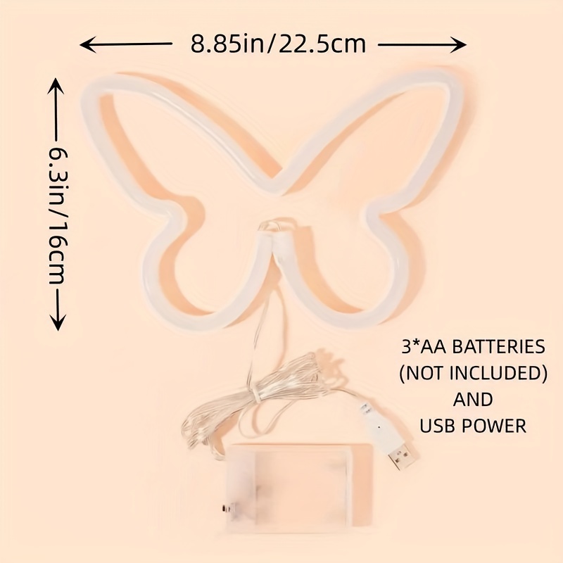 Feux néon papillon LED, décora - Wedding Power Supply avis et prix