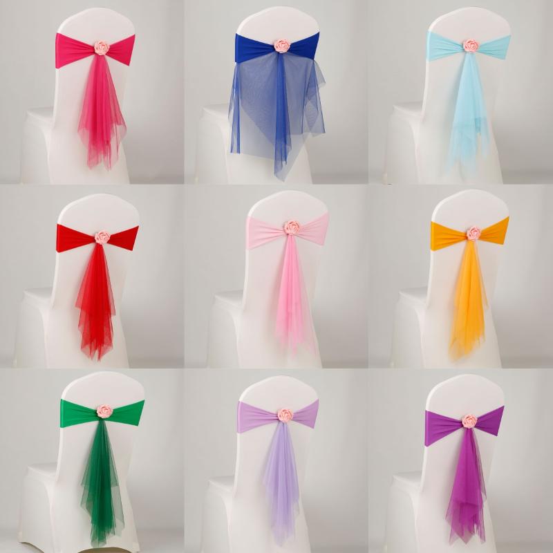 1 pièce de nœuds de chaise en  - Chair Sash Organza avis et prix