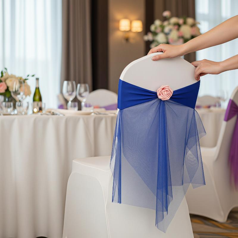 1 pièce de ruban de chaise en  - Chair Sash Organza avis et prix