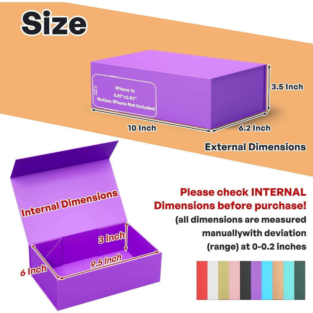 Boîte cadeau pliable à fermetu - Wedding Favor Box avis et prix