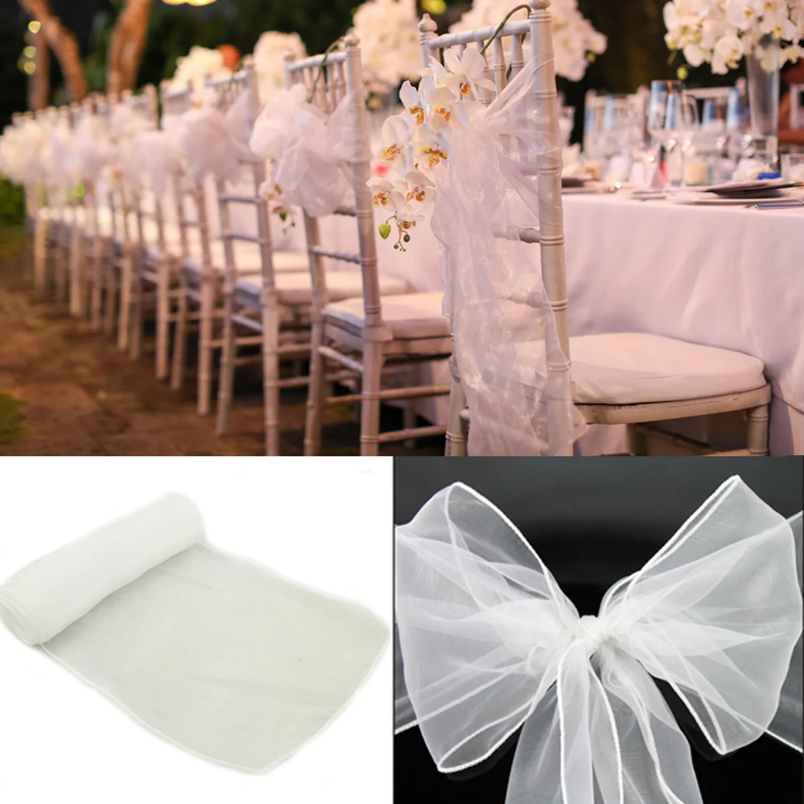 Ceinture de chaise de Banquet  - Chair Sash Organza avis et prix