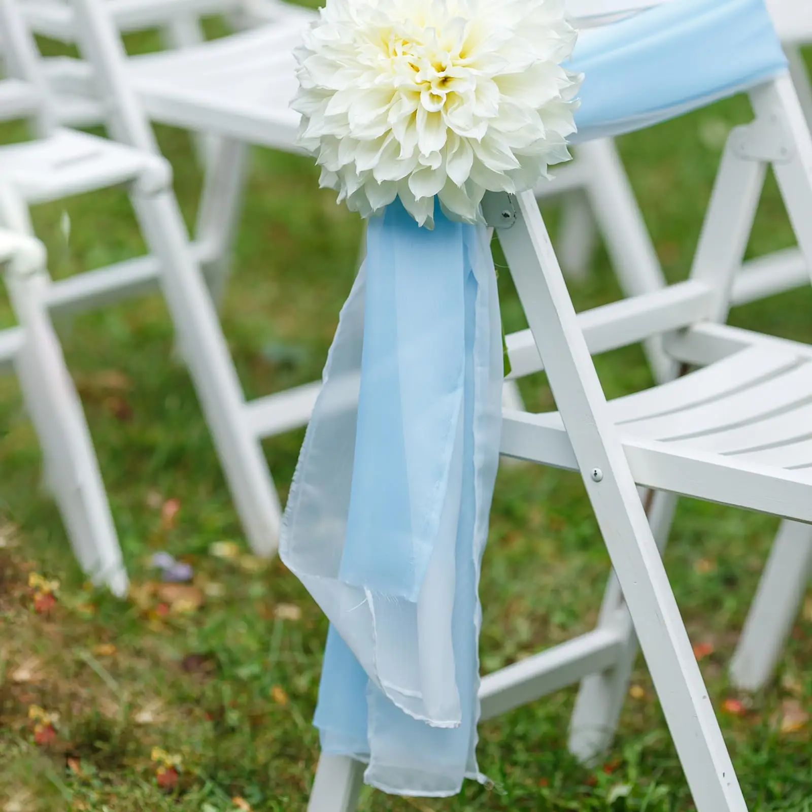 10/50/100 pièces 17x275cm Orga - Chair Sash Organza avis et prix