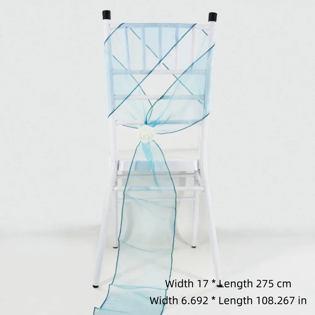 Décoration de chaise de mariag - Chair Sash Organza avis et prix