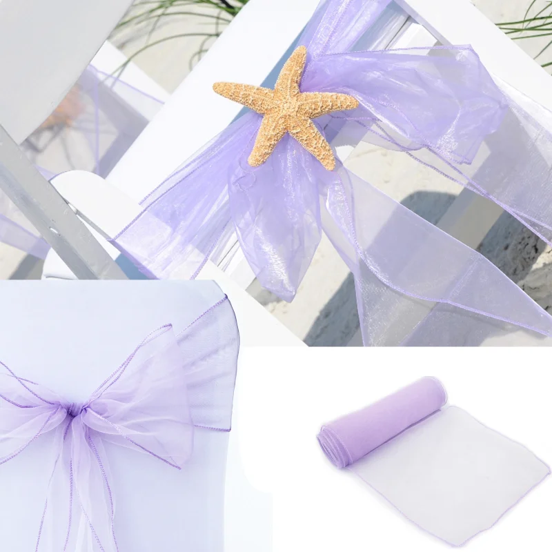 Décoration de chaise de mariag - Chair Sash Organza avis et prix