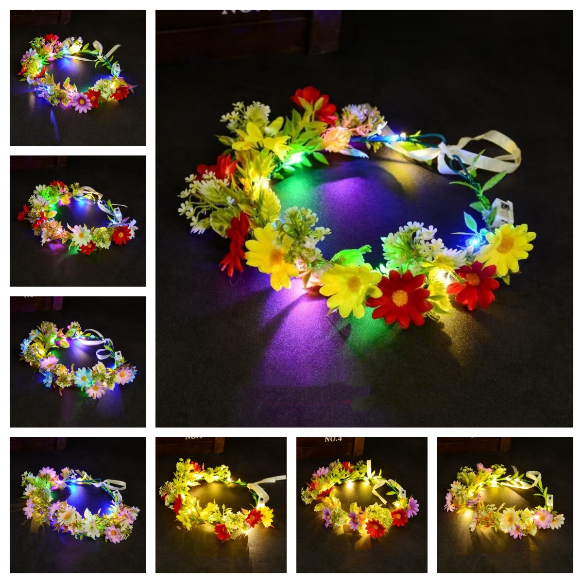 Couronne de fleurs lumineuse à - Wedding Arch Flower avis et prix