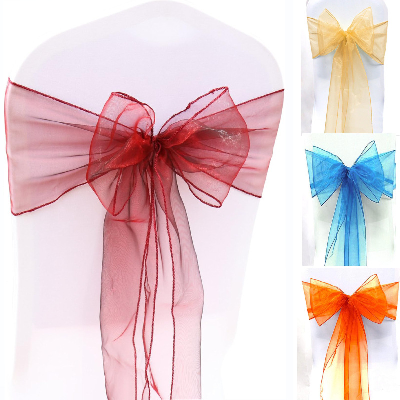 10/50/100 pièces décoration de - Chair Sash Organza avis et prix