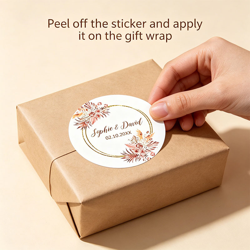 Autocollants personnalisés ave - Wedding Favor Box avis et prix