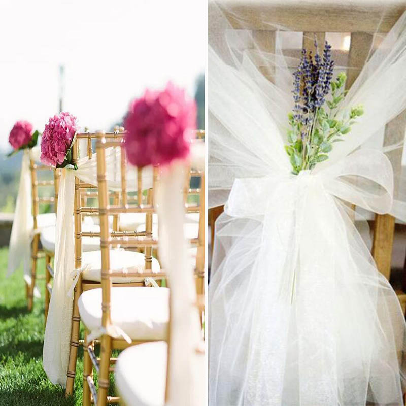 Rouleau de Tulle Organza Clip  - Chair Sash Organza avis et prix